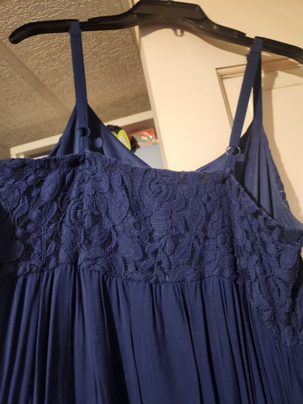 torrid Navy Blue Maxi Dress with lace size 1X - Picture 6 of 7